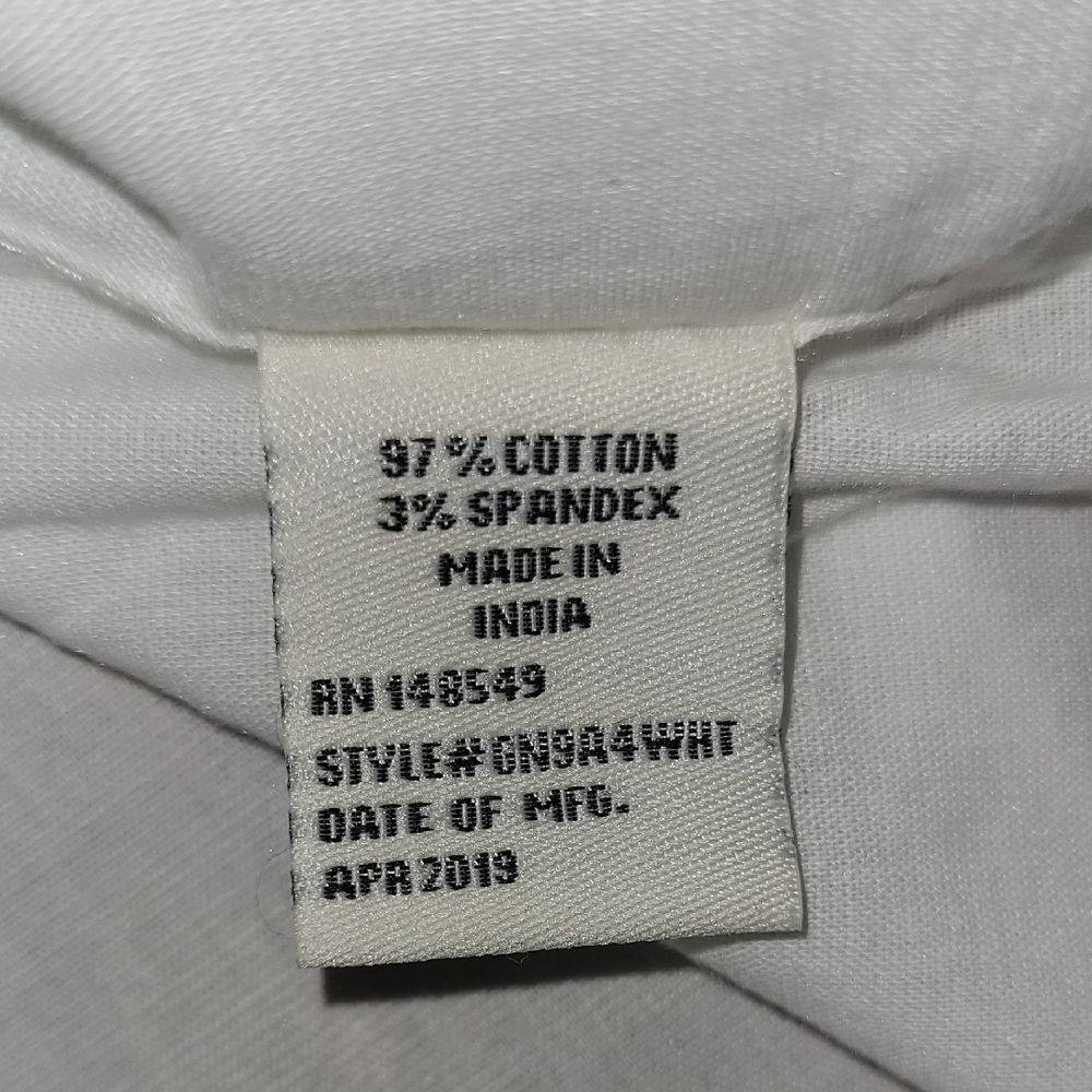 Men's Six Lincoln White Casual Button Down Shirt with Short Sleeves NWOT - Picture 3 of 6